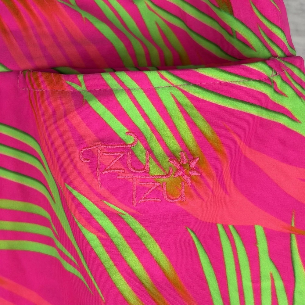 Tzu Tzu Mia Skort - Maki Hot Pink Tropical UPF 50 - Sz Large - Golf MADE IN USA - Picture 5 of 8